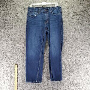 Old Navy Jeans Mens 36x30 Blue Stretch Denim Loose Straight Leg